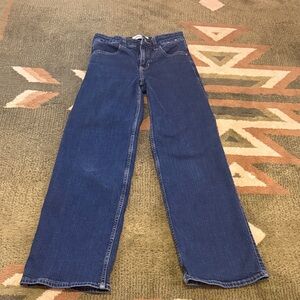Abercrombie Kids high rise, wide leg jeans